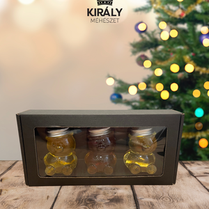 Termelői méz díszdobozban 3x100gr - Meska.hu