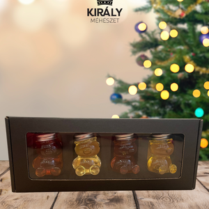 Termelői méz díszdobozban 4x50gr - Meska.hu