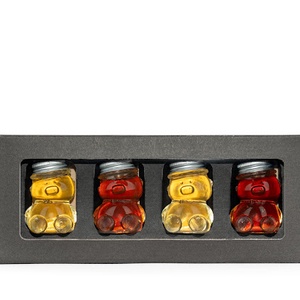 Mézes ajándékcsomag macis 4x50gr - élelmiszer - gourmet ajándékcsomag - Meska.hu