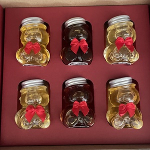 Mézes ajándékcsomag macis 6x50gr - élelmiszer - gourmet ajándékcsomag - Meska.hu