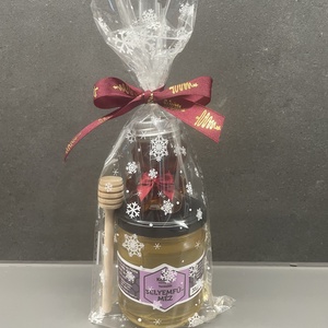 Mézes csomag 250gr és 50gr maci mézcsurgatóval - élelmiszer - gourmet ajándékcsomag - Meska.hu