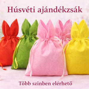 Húsvéti nyuszis zsák, Ünnepi díszek, dekorációk, Húsvéti díszek és dekorációk, Húsvéti ajándékátadó, Varrás, MESKA