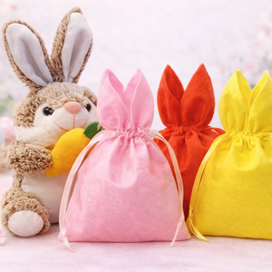 Húsvéti nyuszis zsák - ünnepi díszek, dekorációk - húsvéti díszek és dekorációk - húsvéti ajándékátadó - Meska.hu