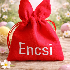 Névre szóló húsvéti ajándék zsák - ünnepi díszek, dekorációk - húsvéti díszek és dekorációk - húsvéti ajándékátadó - Meska.hu