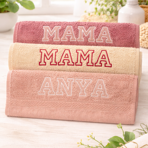 Hímzett, egyedi törölköző � szeretettel készítve - otthon & életmód - fürdőszoba - törölköző - Meska.hu