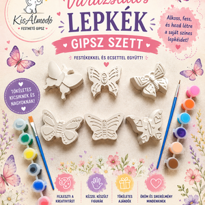 Varázslatos lepkék gipsz festő szett - Meska.hu