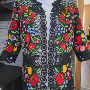 Kalocsai kabát, DIY (Csináld magad), Szabásminta, útmutató, Hímzés minta, Hímzés, MESKA