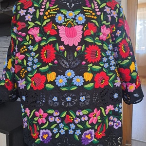 Kalocsai kabát - diy (csináld magad) - szabásminta, útmutató - hímzés minta - Meska.hu