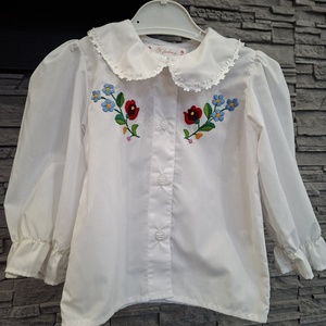 Kalocsai mintás baba ing, Baba - mama, Babaruházat, Baba póló, blúz, Hímzés, Varrás, MESKA