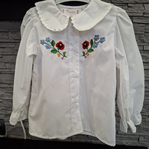 Kalocsai mintás baba ing, Baba - mama, Babaruházat, Baba póló, blúz, Hímzés, Varrás, MESKA