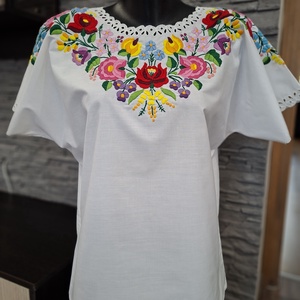 Kalocsai blúz, Ruha & Divat, Női ruha, Blúz, Hímzés, Varrás, MESKA