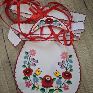 Gyerek kötény és párta, Ruha & Divat, Gyerekruha, Szoknya, Hímzés, MESKA