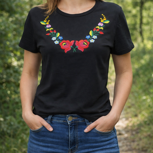 Kalocsai mintás póló, Ruha & Divat, Női ruha, Póló, felső, Hímzés, MESKA