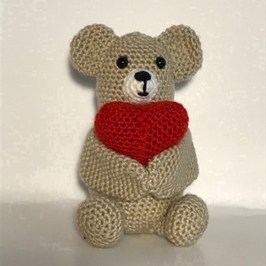 Maci szeretettel - Valentin napra, Játék & Sport, Plüssállat & Játékfigura, Maci, Horgolás, MESKA