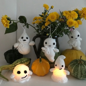 Szellemek, Otthon & Életmód, Dekoráció, Halloween, Halloweeni figurák, Horgolás, MESKA
