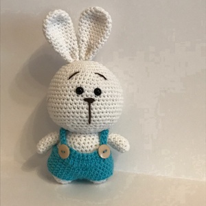 Nyuszi nadrágban - játék & sport - plüssállat & játékfigura - nyuszi - Meska.hu