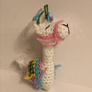Mini láma - kulcstartó, táskadísz - táska & tok - kulcstartó & táskadísz - táskadísz - Meska.hu