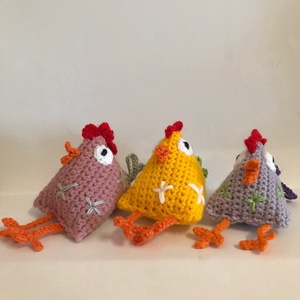 Húsvéti háromszög csirkék - játék & sport - plüssállat & játékfigura - más figura - Meska.hu