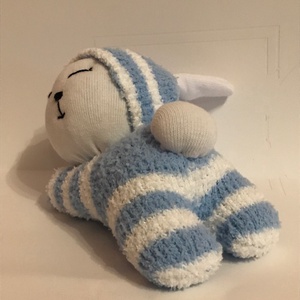 Alvó Nyuszi fiú - játék & sport - plüssállat & játékfigura - nyuszi - Meska.hu