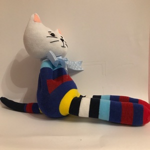 Hosszúlábú  cica - játék & sport - plüssállat & játékfigura - cica - Meska.hu