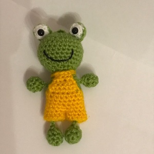 Mini állatok - Kis béka, Játék & Sport, Plüssállat & Játékfigura, Béka, Horgolás, MESKA