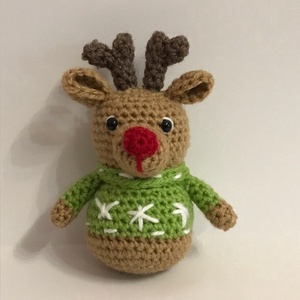 Kerek Rénszarvas , Játék & Sport, Plüssállat & Játékfigura, Más figura, Horgolás, MESKA