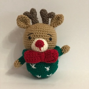 Nyakkendős Rénszarvas , Játék & Sport, Plüssállat & Játékfigura, Más figura, Horgolás, MESKA