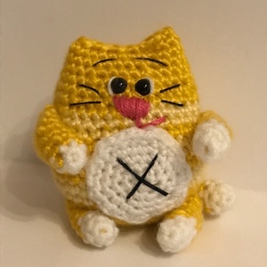 Kövér cica - játék & sport - plüssállat & játékfigura - cica - Meska.hu