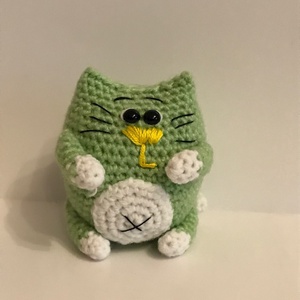 Kövér cica - játék & sport - plüssállat & játékfigura - cica - Meska.hu