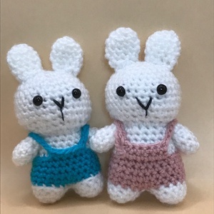 Mini állatok -  húsvéti nyuszik, Játék & Sport, Plüssállat & Játékfigura, Nyuszi, Horgolás, MESKA