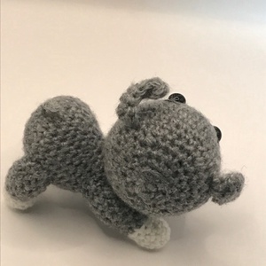 Nyújtózó kutyus - szürke - játék & sport - plüssállat & játékfigura - kutya - Meska.hu