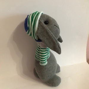 Csíkos inges vagány nyuszi - játék & sport - plüssállat & játékfigura - nyuszi - Meska.hu