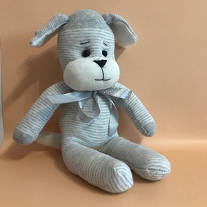 Csíkos kutyus - játék & sport - plüssállat & játékfigura - kutya - Meska.hu