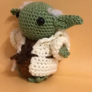 Yoda - ahogy én készítem - játék & sport - plüssállat & játékfigura - plüss mesefigurák - Meska.hu