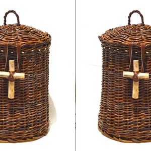 LEBOMLÓ URNA natúr fűzvesszőből fonva - otthon & életmód - vallás - temetkezési tárgy - sírdísz, kegyeleti dísz - Meska.hu