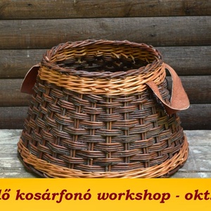 okt. 18. Budapest - BŐRFÜLES TÁROLÓ KOSÁR készítése - kosárfonó workshop, DIY (Csináld magad), Workshop & Tanfolyam, , MESKA