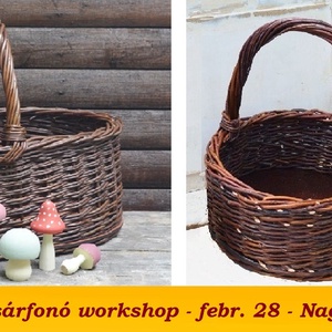febr. 28. Nagykovácsi - GOMBÁSZ KOSÁR készítése - kosárfonó workshop - Meska.hu