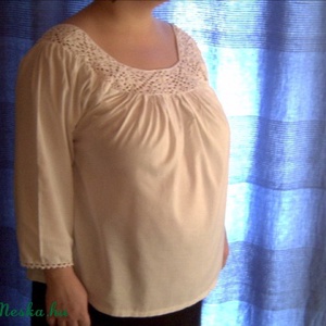 Fehér csipkés blúz -  - Meska.hu