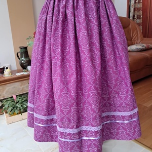 Gumis derekú, vászonszoknya - Meska.hu