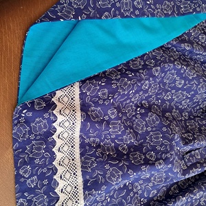 Kék tulipán női szoknya - ruha & divat - női ruha - szoknya - Meska.hu