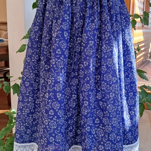 Kék tulipán női szoknya - ruha & divat - női ruha - szoknya - Meska.hu