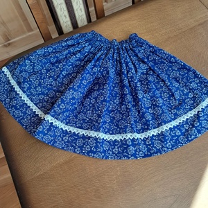 Kék tulipán lányka szoknya - Meska.hu
