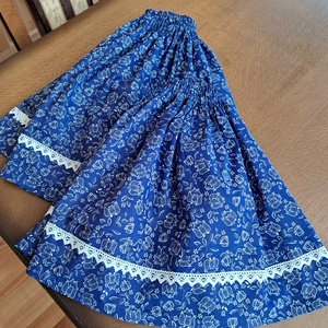 Kék tulipán lányka szoknya - ruha & divat - gyerekruha - szoknya - Meska.hu