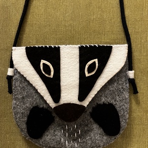 Gyermek kistáska - borz, Táska & Tok, Kézitáska & válltáska, Vállon átvethető táska, , MESKA