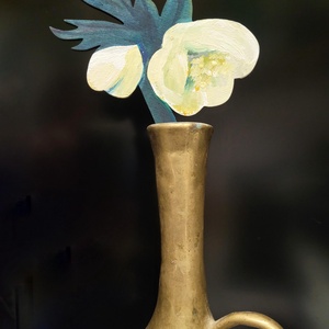 Kézzel festett tartós virág dekoráció - alternatíva művirágra - otthon & életmód - dekoráció - Meska.hu