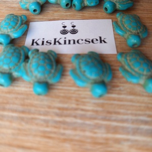 Kő teknős karkötő, ékszer készítéshez 10 darabos csomag - kellékek & szerszámok - ékszerkellék - medál csomag - Meska.hu