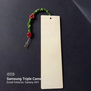 Könyves mintájú fa könyvjelző 19,5x5,5 cm egyedi gyöngyös díszítéssel  - könyv & zene - könyvjelző - Meska.hu