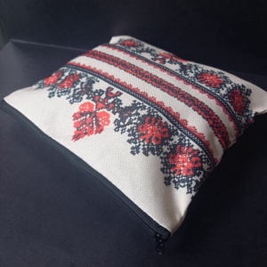 Retró terítő mintájú neszeszer 19x21,5 cm - baba - mama - pelenkázó, babafürdető kellékek - pelenkázó neszeszer, pelenkatartó - Meska.hu