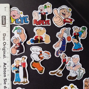 Popeye mintájú matrica csomag dekoráláshoz  - kellékek & szerszámok - dekorációs kellékek - matricaív - Meska.hu