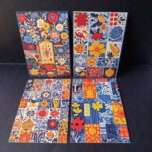 Csempe mintájú képek dekoráláshoz 4 db 10x14,5 cm, Kellékek & szerszámok, Dekorációs kellékek, Egyéb kellékek, Mindenmás, MESKA
